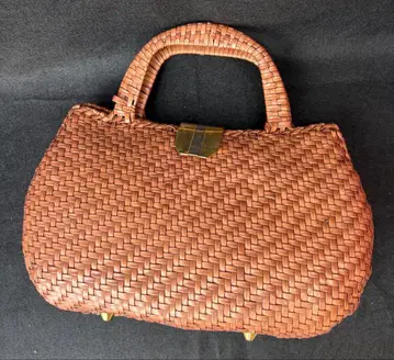 [ 새상품급 ] Key Largo 뜨개질 바스켓백 브라운