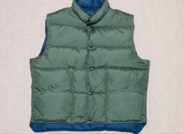 80's schott 다운 베스트 리버서블