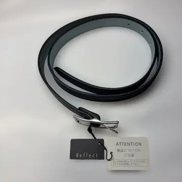 Reflect 블랙 가죽 벨트