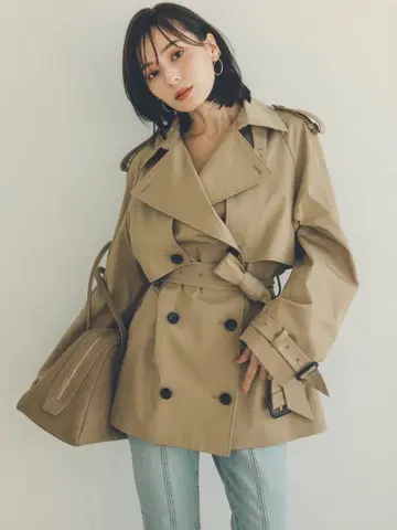 아뉴앙스 하프 오버 트렌치코트