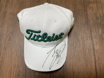 키쿠치 에리카 프로 Titleist 사인 포함 화이트 캡