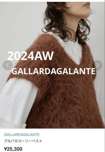 [ 새상품급 ] GALLARDAGALANTE 알파카 베스트