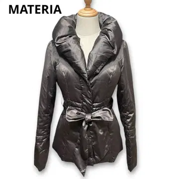 마테리아 MATERIA 다운 코트 숄카라 38 다운 자켓