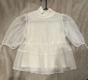 CELFORD 시스루 벌룬 상의 + 벨로아 슬리브리스