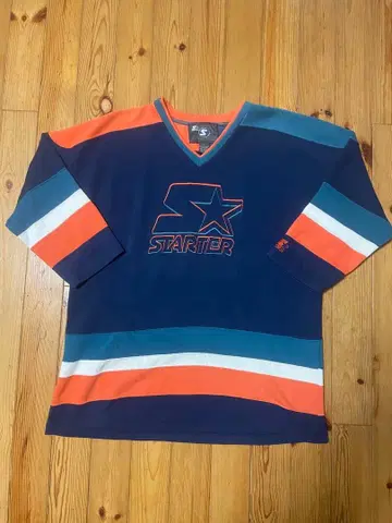 90s 한국제 starter 로고 하키 셔츠 L 사이즈