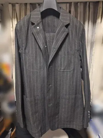 gu and beautiful people 셋업 그레이 스트라이프