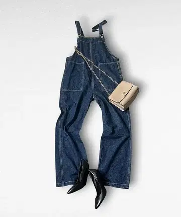 새상품급 DouDou 데님 오버롤 살로펫