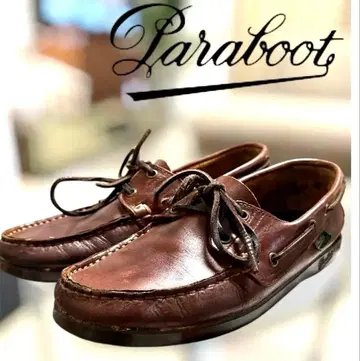 Paraboot 모카신 부츠 로퍼 부츠 가죽 신발 가죽 천연 가죽