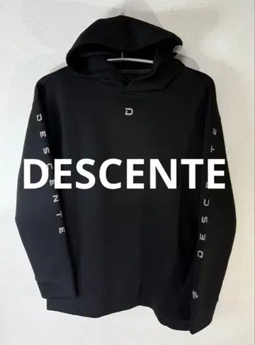 DESCENTE 풀오버 후드티 후디 블랙색상 [ 새상품급 ] L 사이즈