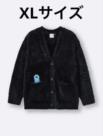 오버 사이즈 가디건 퍼펫 스순순 블랙