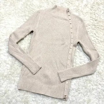 개럴개런트 하프타르 넥 니트탑