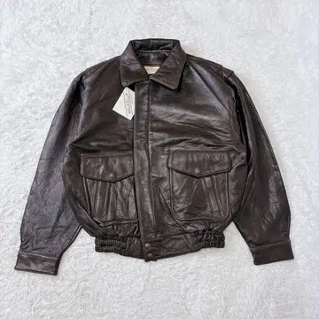 y2k 빈티지 가죽 자켓 램 가죽 데드스탁 M 옷깃 짧은 기장