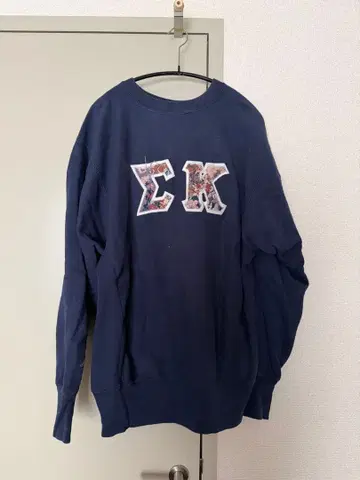 챔피온 리버스 위브 XL 네이비