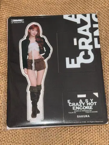 LE SSERAFIM 사쿠라 도쿄돔 팝업 아크릴 스탠드