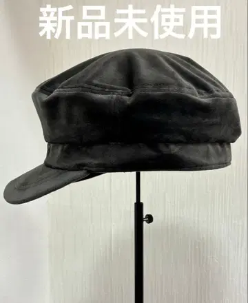 블랙 벨로아 헌팅 캡