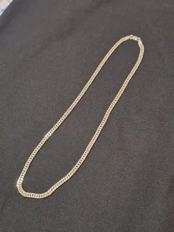 6면 더블 키헤이 목걸이 남성용 실버 925 체인 50cm