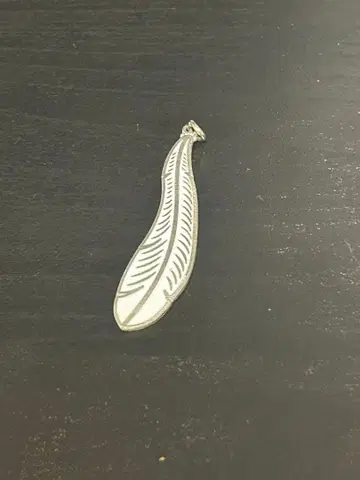 FeatherCharm Large/Wells Sterling Silver