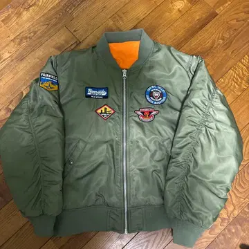 올리브 그린 MA-1 플라이트 자켓