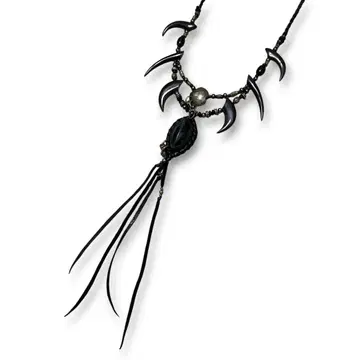 14th addiction leather necklace