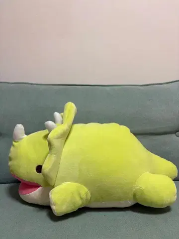 공룡 봉제 인형 옐로우 그린