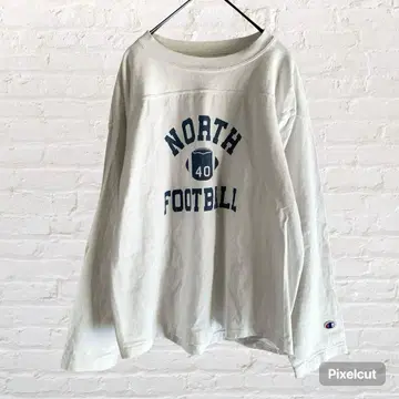 11921 챔피온 긴팔 티셔츠 컷앤소 화이트 M 구제 의류