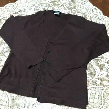 브라운 앙상블 가디건 반팔 터틀넥