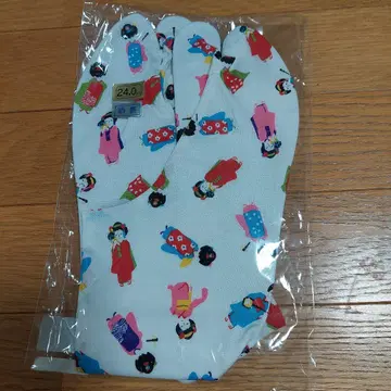 새상품 초특가 컬러풀 마이코 패턴 타비 24.0cm