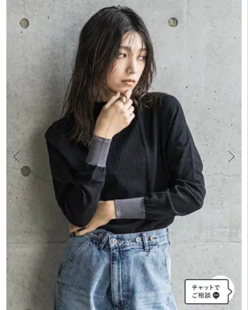 새상품급 MAYSON GREY 메이슨 그레이 보틀넥 배색 니트 풀오버