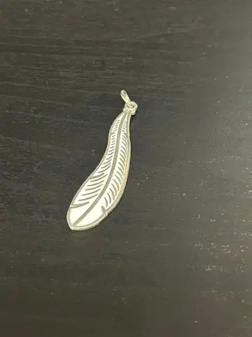 FeatherCharm Medium/WellsSterling Silver