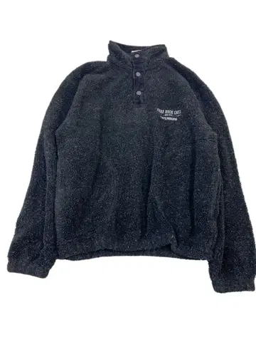 e149 Hard ROCK y2k 하프 스냅 보아 플리스 자켓