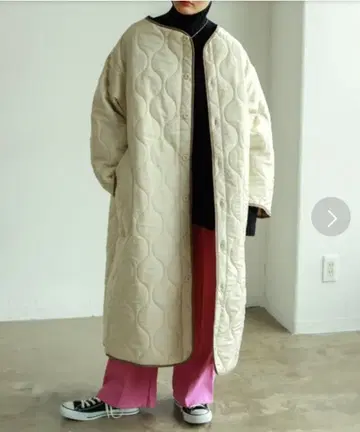 [ 버스데이룸 ] 립스탑 라이너 퀼팅 롱 코트