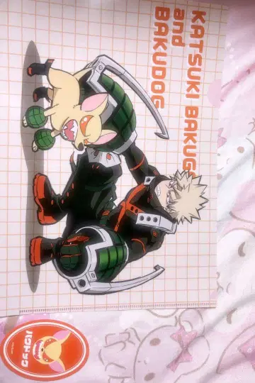 나의 히어로 아카데미아 히로아카 바쿠고 카츠키 클리어 파일 스티커