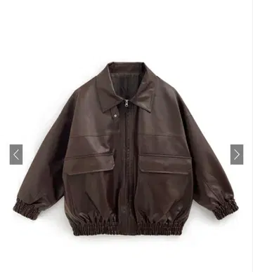 GRL 옷깃 2way 오버 사이즈 가죽 블루종[ze863]