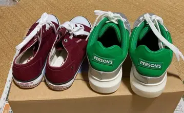 PERSON'S 스니커즈와 BOBSON 와인 레드 스니커즈 2점