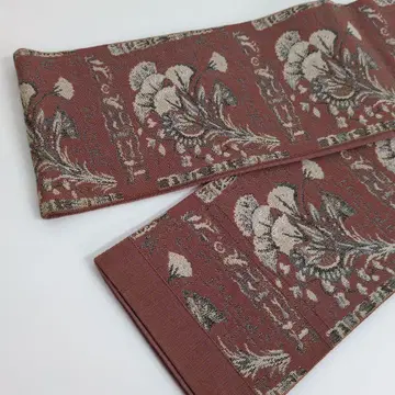 반폭 오비 순수 실크 멋진 패턴 오비 츠-131