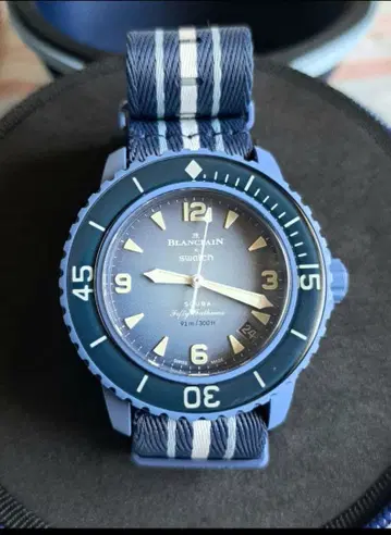 새상품급 스와치 블랑팡 애틀랜틱 오션 피프티 패덤