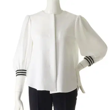 보더스 앳 발코니 벌룬 슬리브 탑