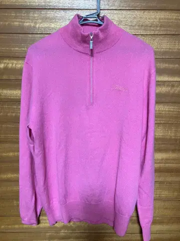Titleist 핑크 하프 지퍼 스웨터 L