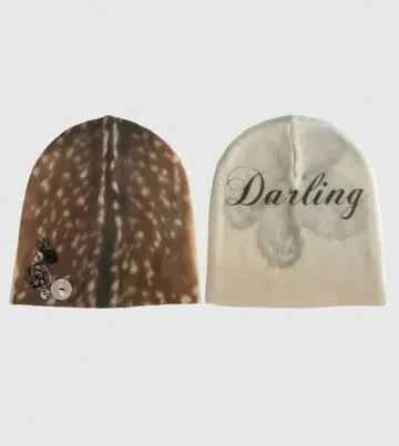 밤비 패턴 비니