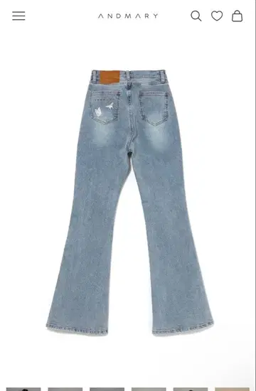 andmary Navi 플레어 데님 S 사이즈