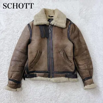 새상품급 USA 쇼트 플라이트 자켓 리얼 무스탕 B-3 짧은 기장 M