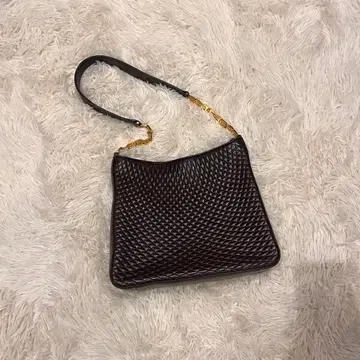 Bally 블랙 뜨개질 숄더백