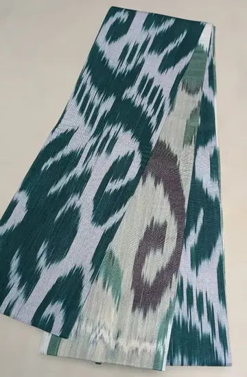 No.1755 애드라스 무늬 면 반폭 오비 헤코 오비 핸드메이드