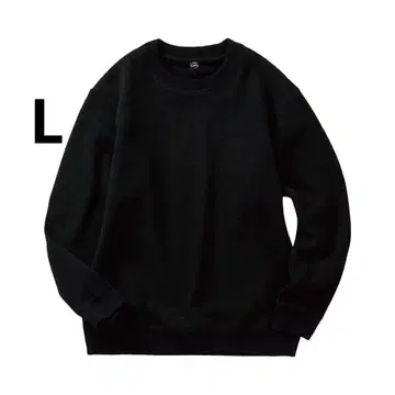 워크맨 텍스처 니트 본딩 풀오버 블랙 L