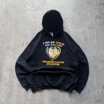 길단 USA 구제 의류 프린트 후드티 맨투맨 블랙 기업계