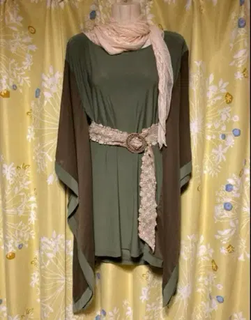 원피스 페어리 그런지 모리걸 그런지 모드 스타일 y2k 카키