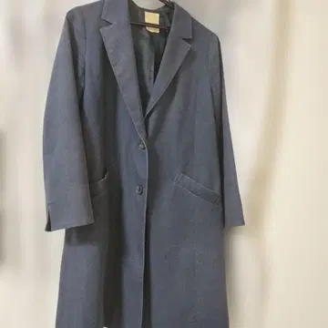 BEAMS HEART 네이비 롱 코트