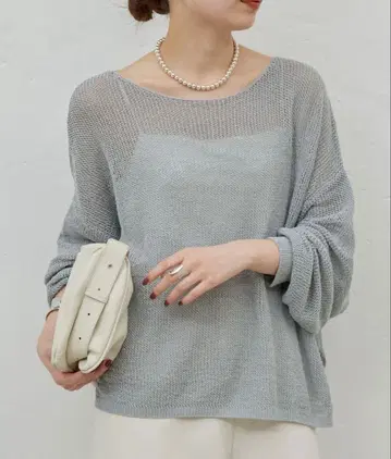 GALLARDAGALANTE 린넨 메쉬 풀오버