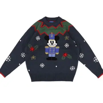 디즈니 크리스마스 2024 미키 니트 스웨터