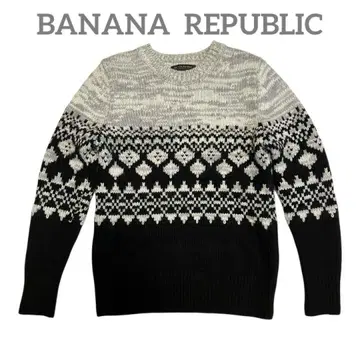 새상품급 BANANA REPUBLIC 페어아일 패턴 노르딕 무늬 스웨터
